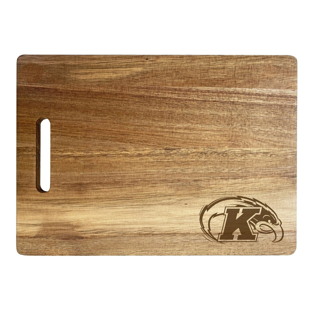 Kent State University Engraved Wooden Cutting Board 10" x 14" Acacia Wood Officially Licensed Collegiate Product Image 1