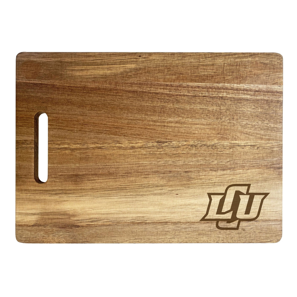 Lubbock Christian University Chaparral Engraved Wooden Cutting Board 10" x 14" Acacia Wood Officially Licensed Image 2