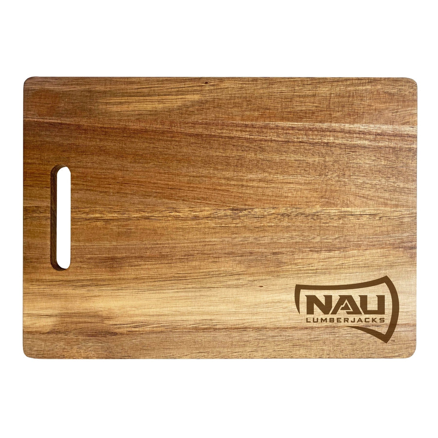 Northern Arizona University Engraved Wooden Cutting Board 10" x 14" Acacia Wood Officially Licensed Collegiate Product Image 1