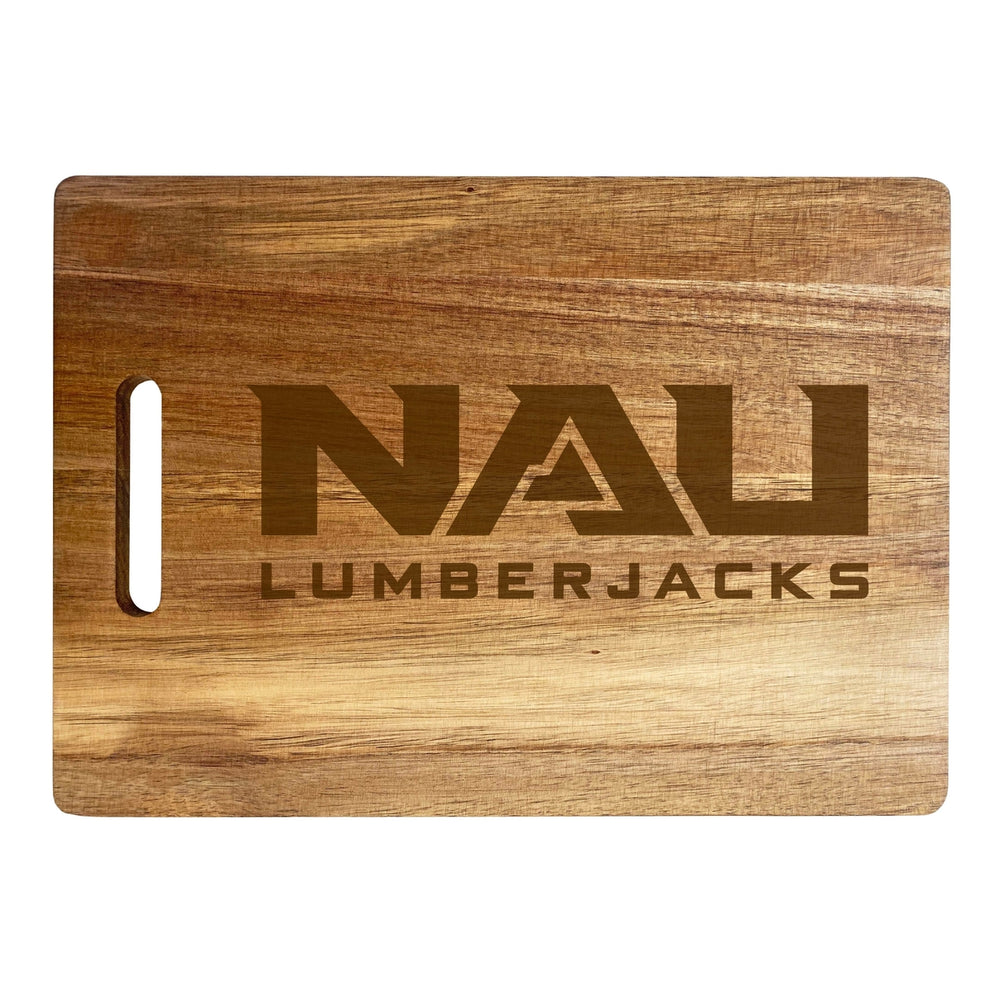 Northern Arizona University Engraved Wooden Cutting Board 10" x 14" Acacia Wood Officially Licensed Collegiate Product Image 2