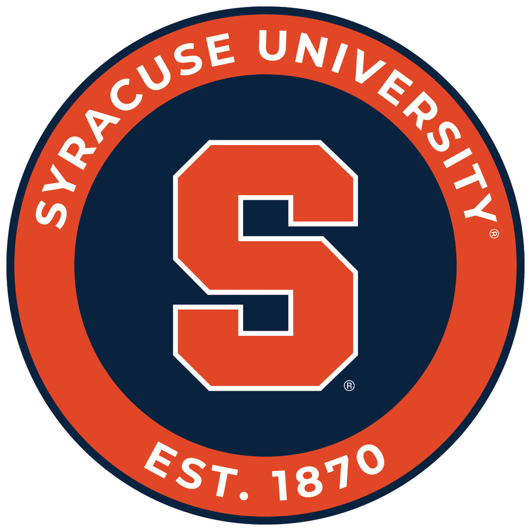 Syracuse Orange Round Vinyl Decal Sticker Officially Licensed Collegiate Product Image 1