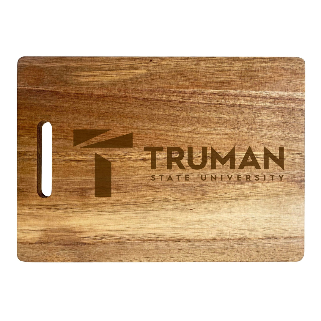 Truman State University Engraved Wooden Cutting Board 10" x 14" Acacia Wood Officially Licensed Collegiate Product Image 1