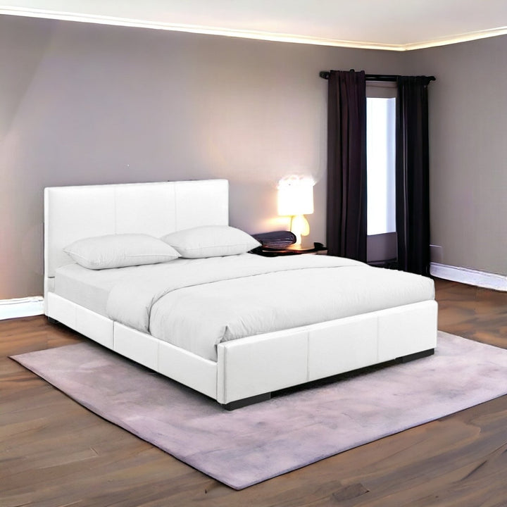 Black Upholstered Queen Platform Bed Image 6