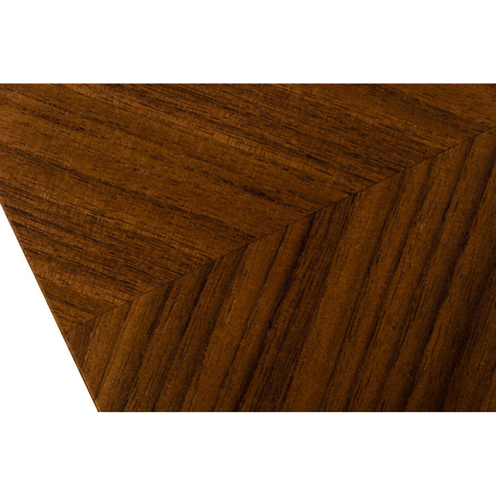 95" Walnut Rounded Rectangular Solid Wood Dining Image 5