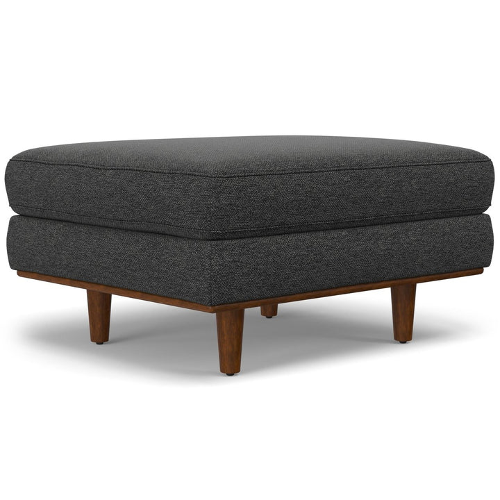 Morrison Ottoman in Woven-Blend Fabric Image 2