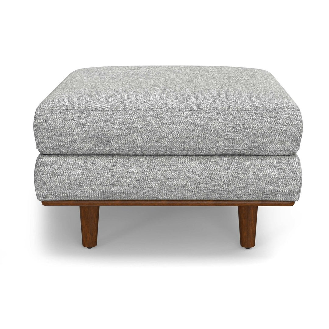 Morrison Ottoman in Woven-Blend Fabric Image 5