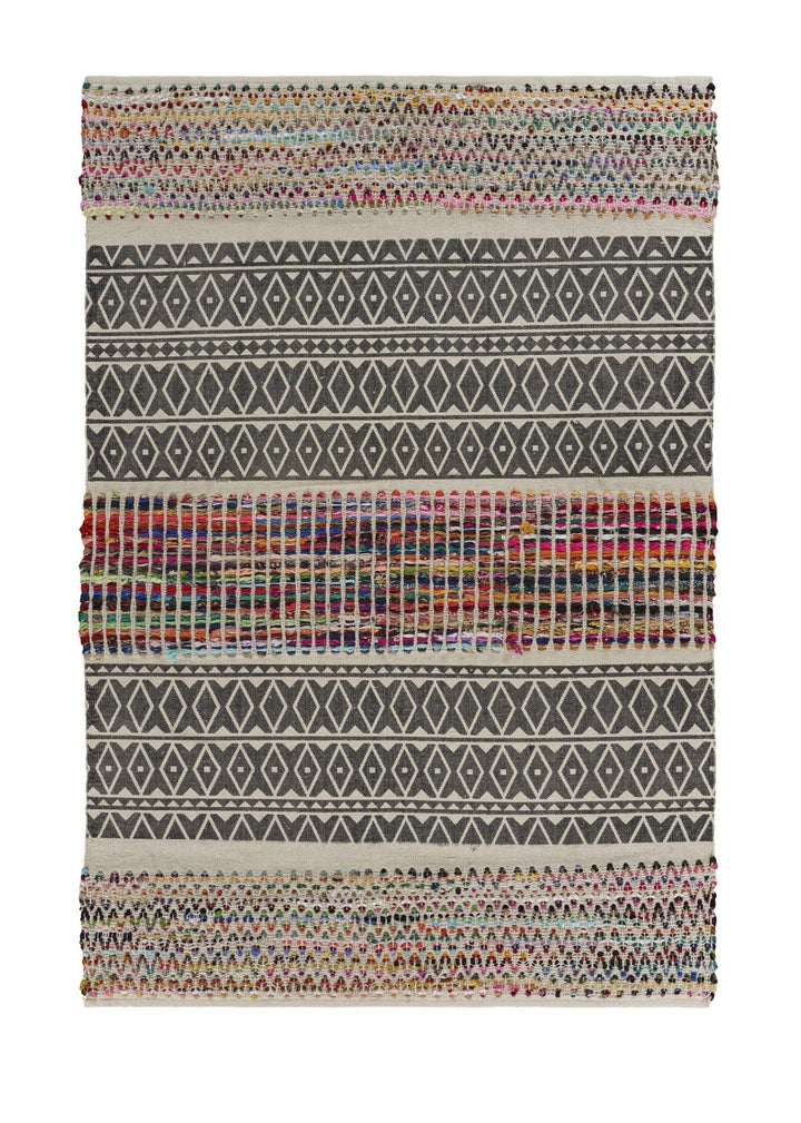 3 x 5 Colorful Traditional Chindi Area Rug Image 7