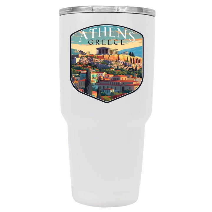 Athens Greece Acropolis Cityscape Design Souvenir 24 oz Insulated Stainless Steel Tumbler Image 1