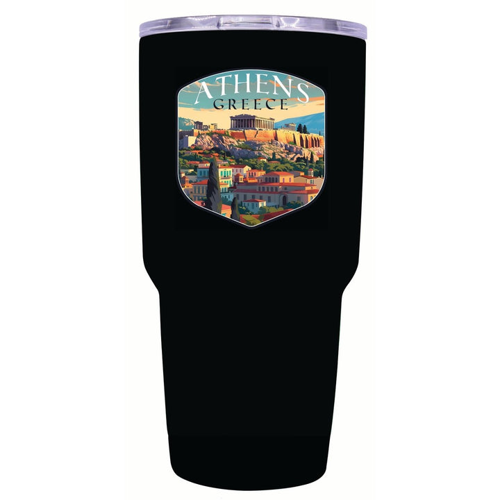 Athens Greece Acropolis Cityscape Design Souvenir 24 oz Insulated Stainless Steel Tumbler Image 1