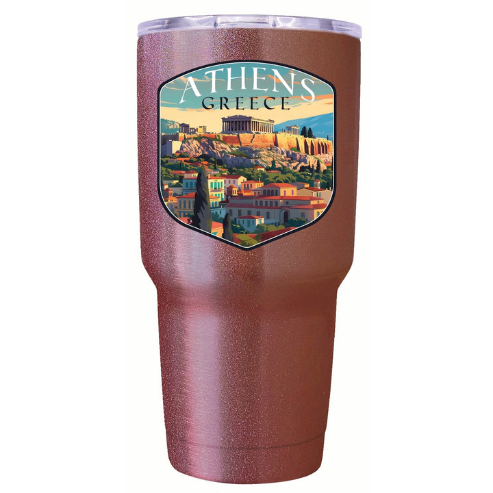 Athens Greece Acropolis Cityscape Design Souvenir 24 oz Insulated Stainless Steel Tumbler Image 6