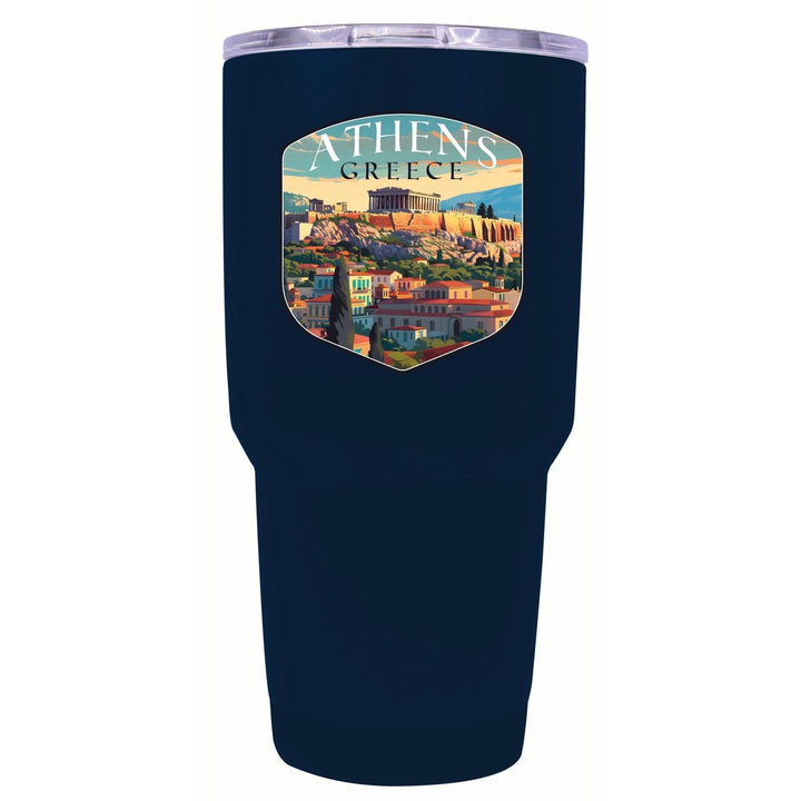 Athens Greece Acropolis Cityscape Design Souvenir 24 oz Insulated Stainless Steel Tumbler Image 1