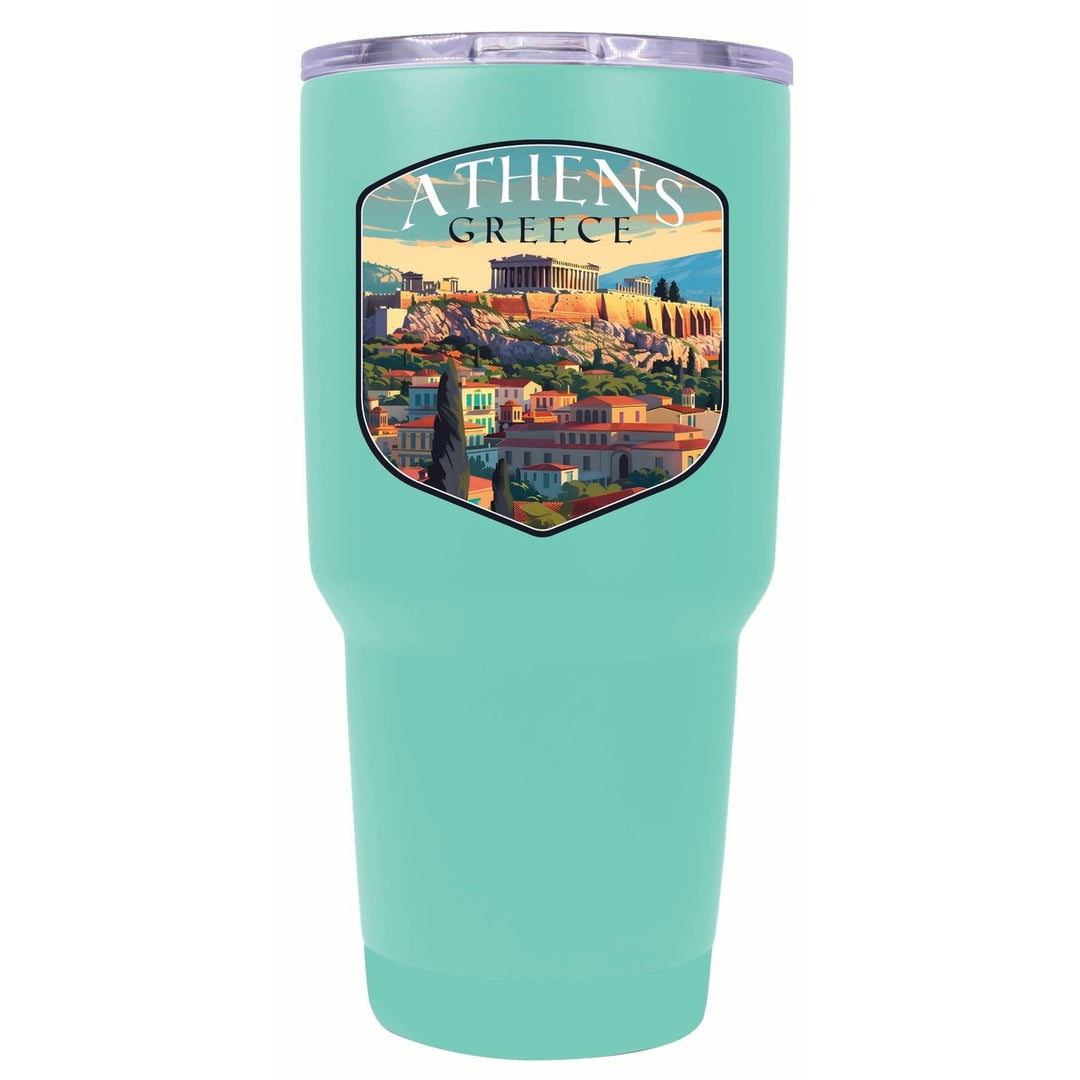 Athens Greece Acropolis Cityscape Design Souvenir 24 oz Insulated Stainless Steel Tumbler Image 8