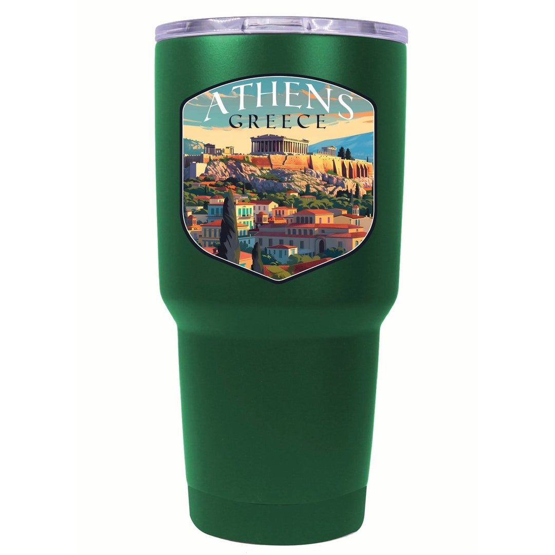 Athens Greece Acropolis Cityscape Design Souvenir 24 oz Insulated Stainless Steel Tumbler Image 9