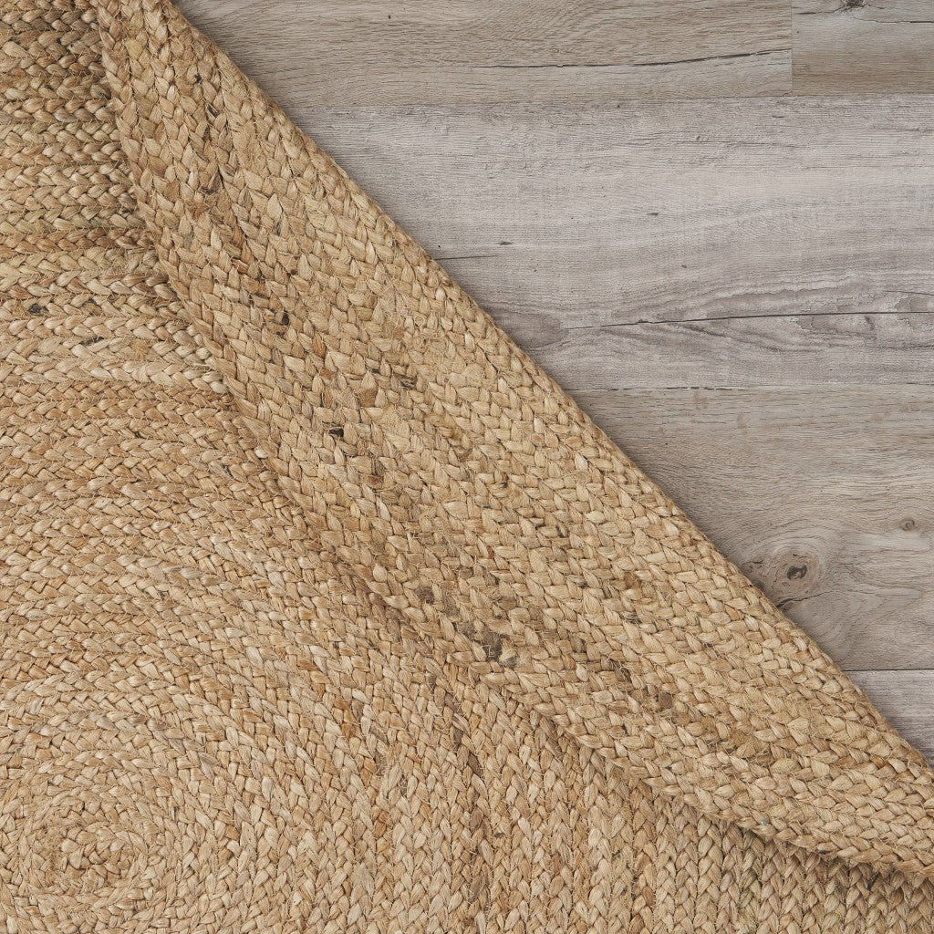 Classic Simple Natural Jute Area Rug Image 6