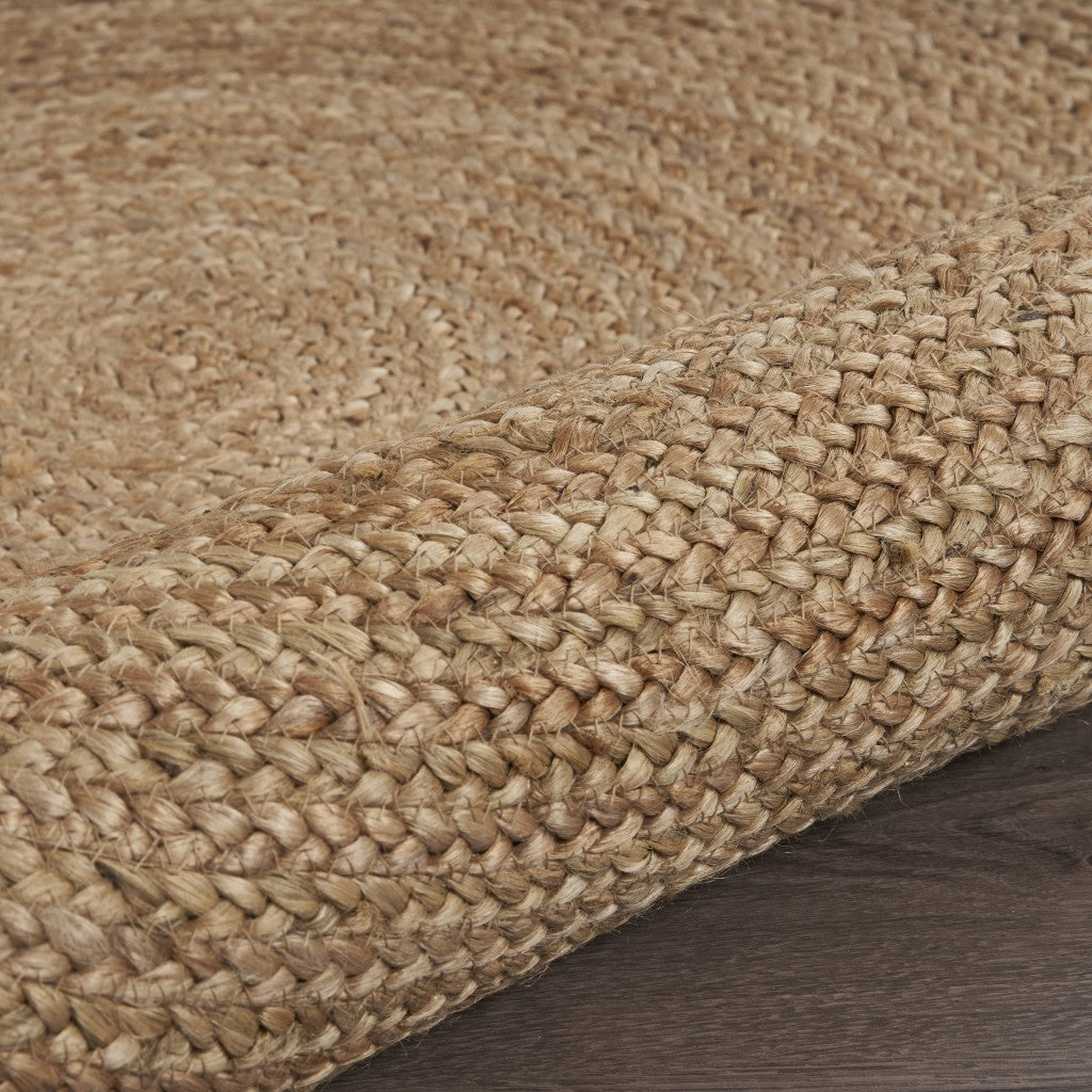 Classic Simple Natural Jute Area Rug Image 7