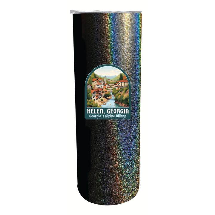 Helen Georgia Alpine Village Design Souvenir 20 oz Insulated Stainless Steel Skinny Tumbler Image 3