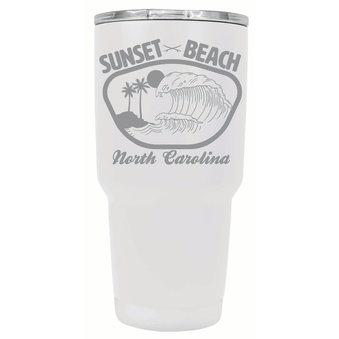 Sunset Beach North Carolina Souvenir 24 oz Engraved Insulated Stainless Steel Tumbler Image 5