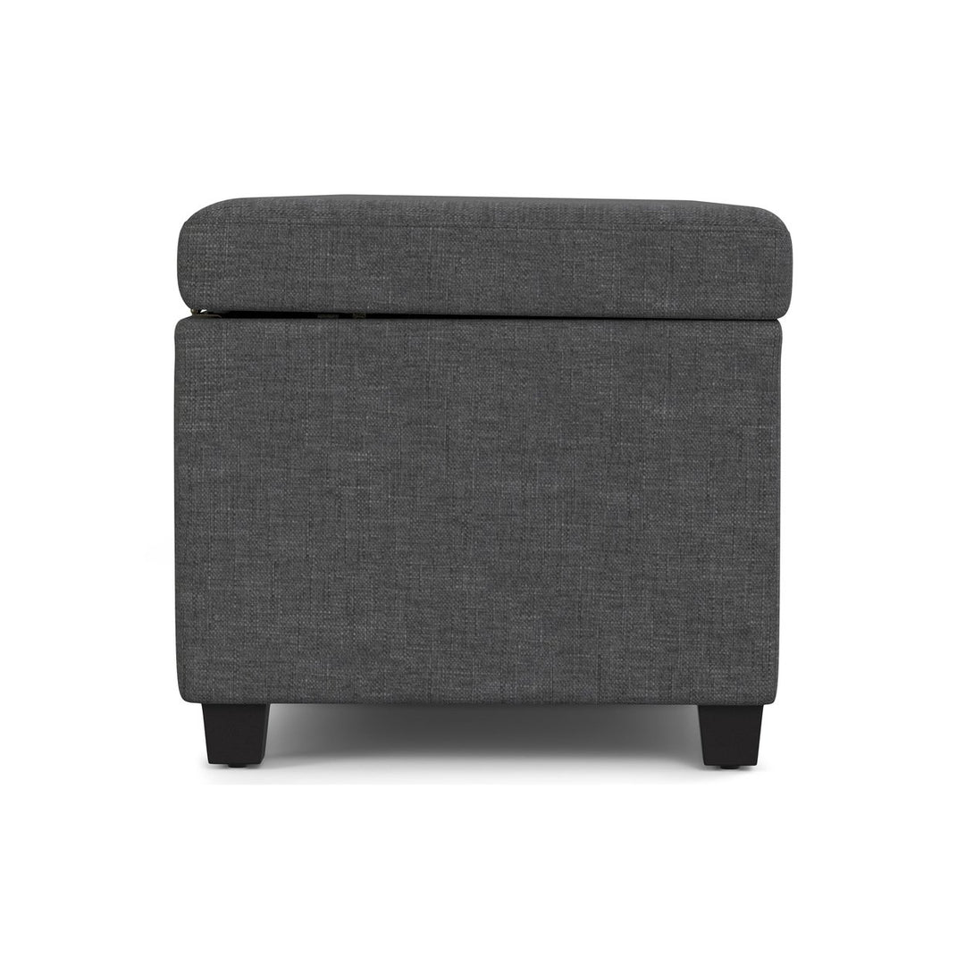 Avalon Extra Large Storage Ottoman Linen 54 inch Durable Bench High Density Foam Image 11