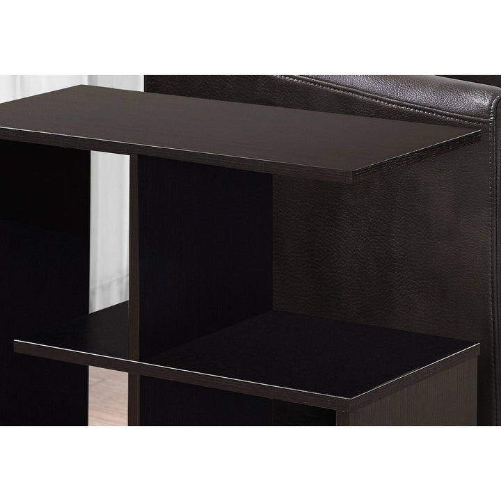 24" Espresso End Table With Four Shelves Image 2