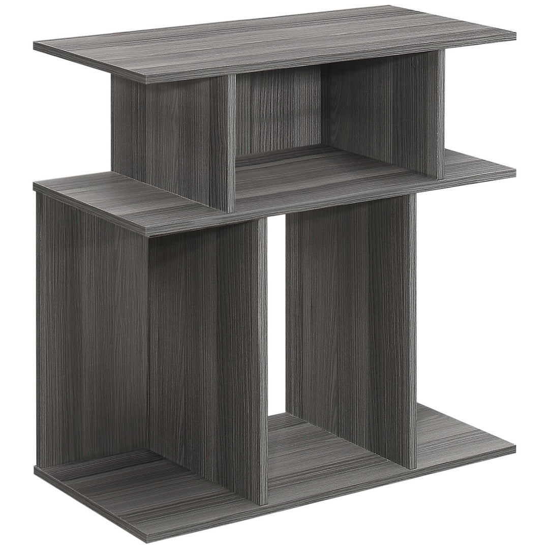 24" Gray End Table With 6 Image 1