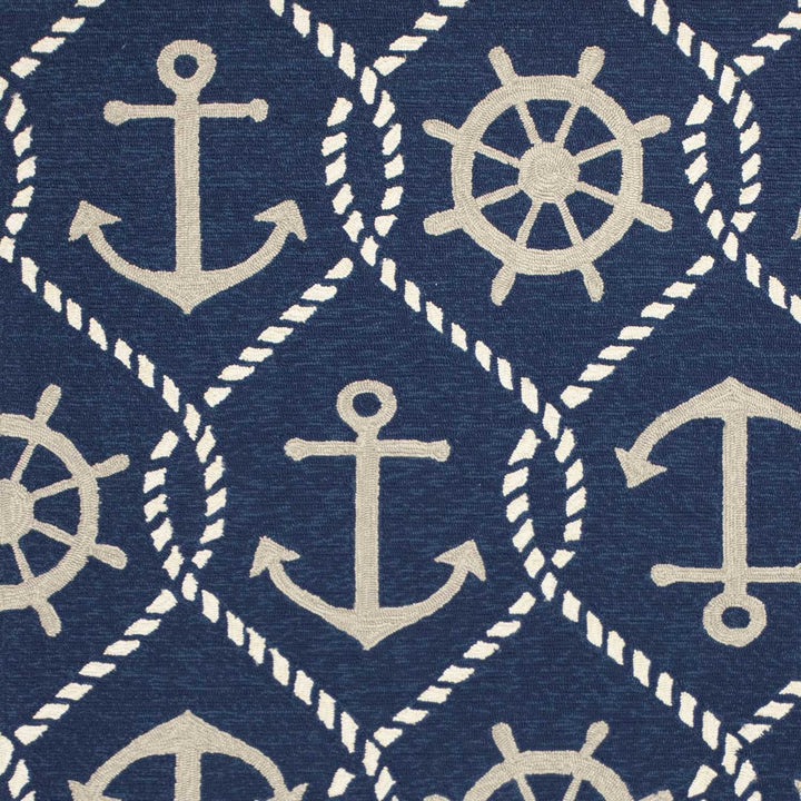 3 X 5 Navy Blue Hand Tufted Area Rug Image 3