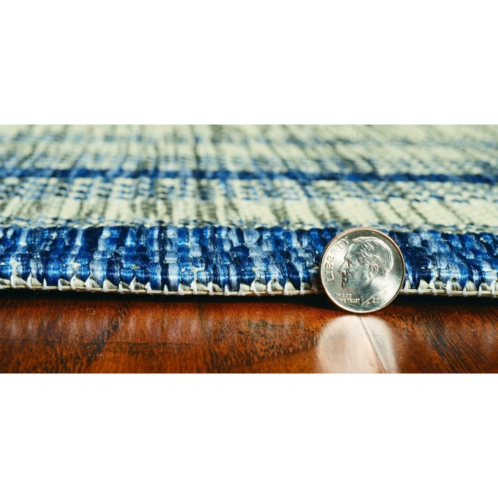 5 X 8 Grey Or Denim Bordered Uv Treated Area Rug Image 6