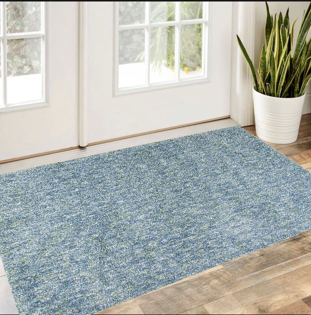 3 X 5 Seafoam Heather Plain Area Rug Image 7