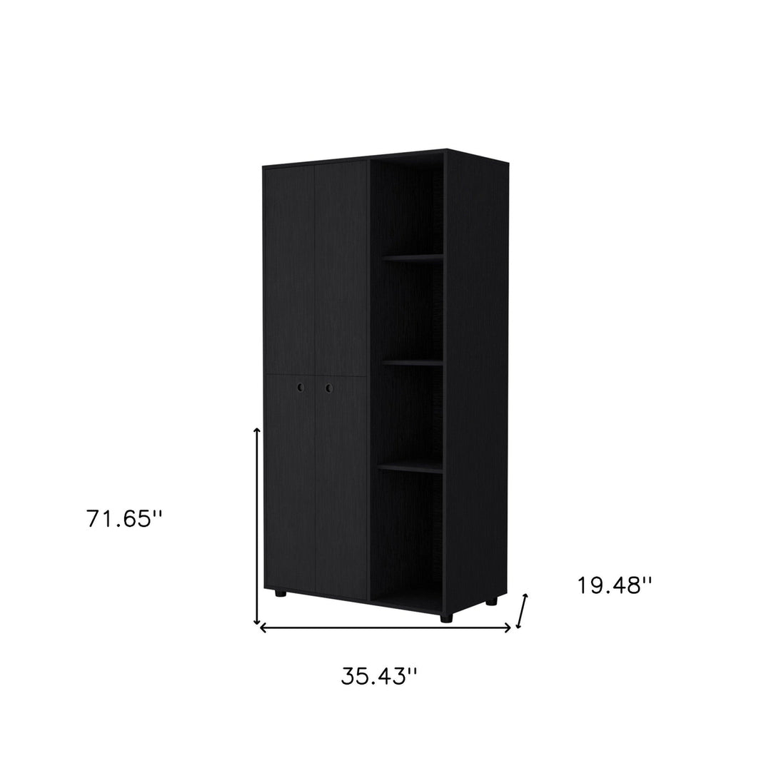 35" Black Drawer Dresser Image 6