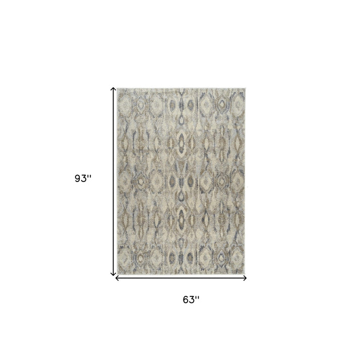 5 X 8 Grey Moroccan Area Rug Image 1