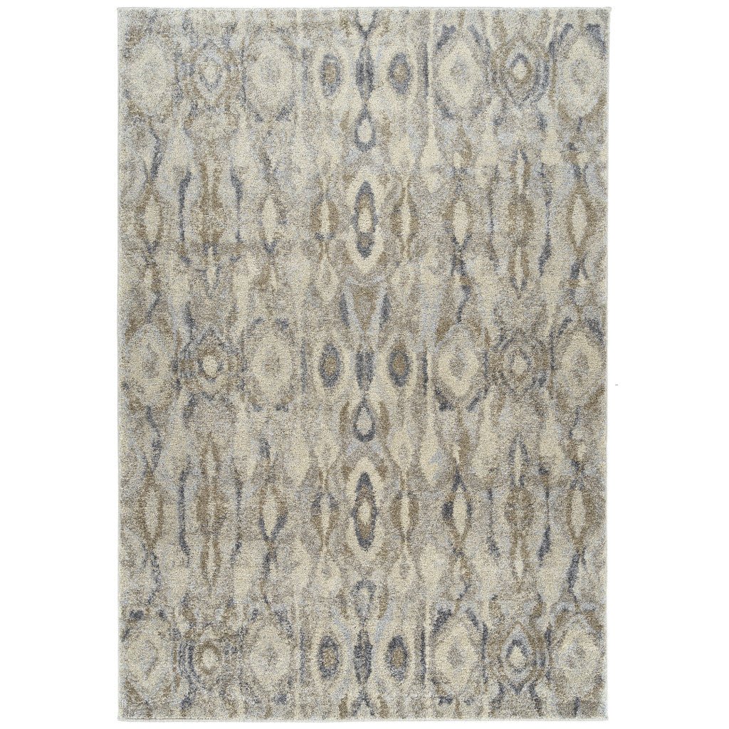 5 X 8 Grey Moroccan Area Rug Image 3