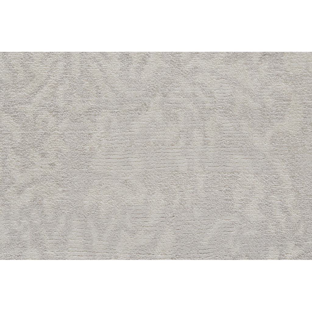 5 X 8 Ivory Gray And Tan Abstract Hand Woven Area Rug Image 2