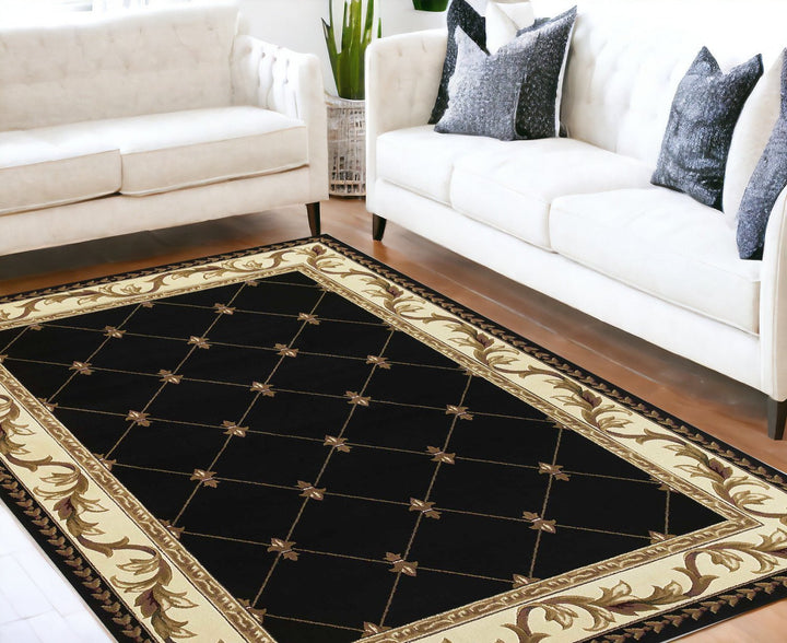 7 X 10 Polypropylene Black Area Rug Image 2