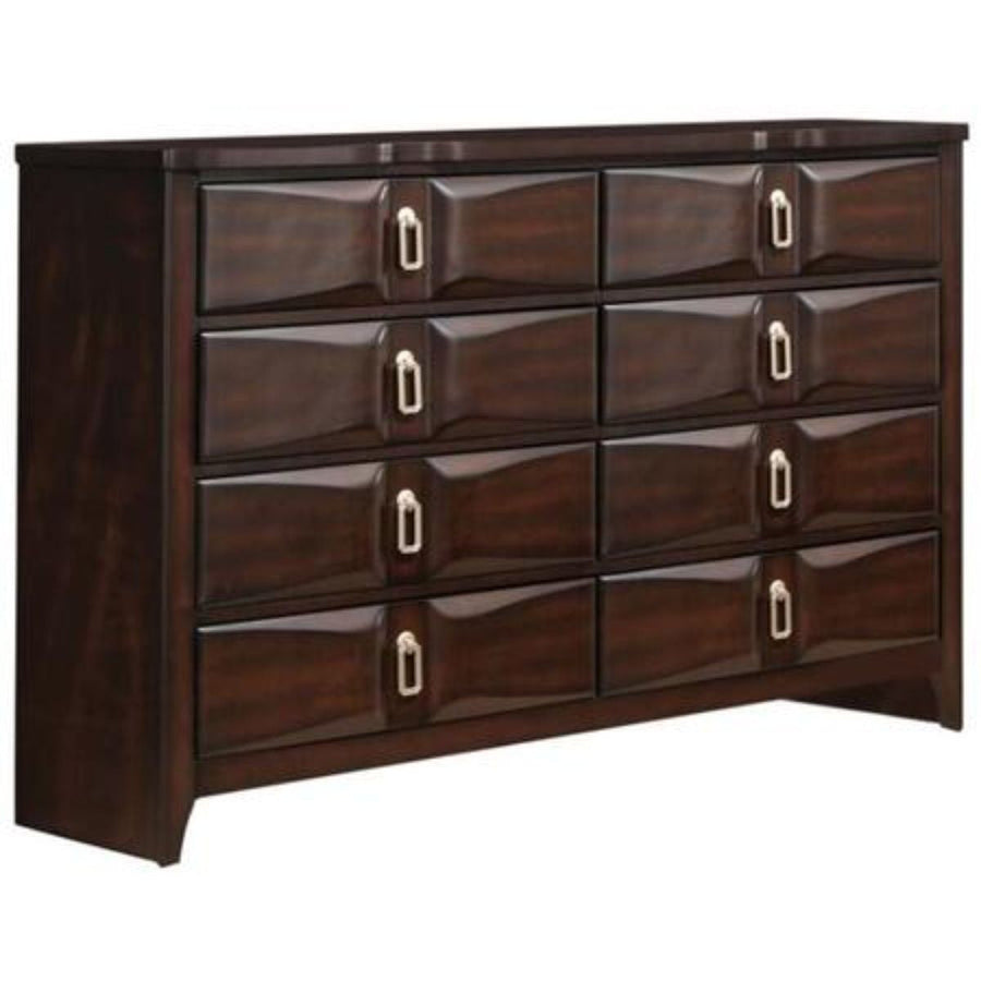 59" Espresso Eight Drawer Double Dresser Image 1