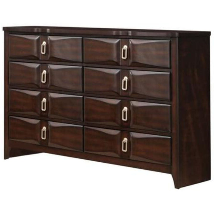 59" Espresso Eight Drawer Double Dresser Image 3