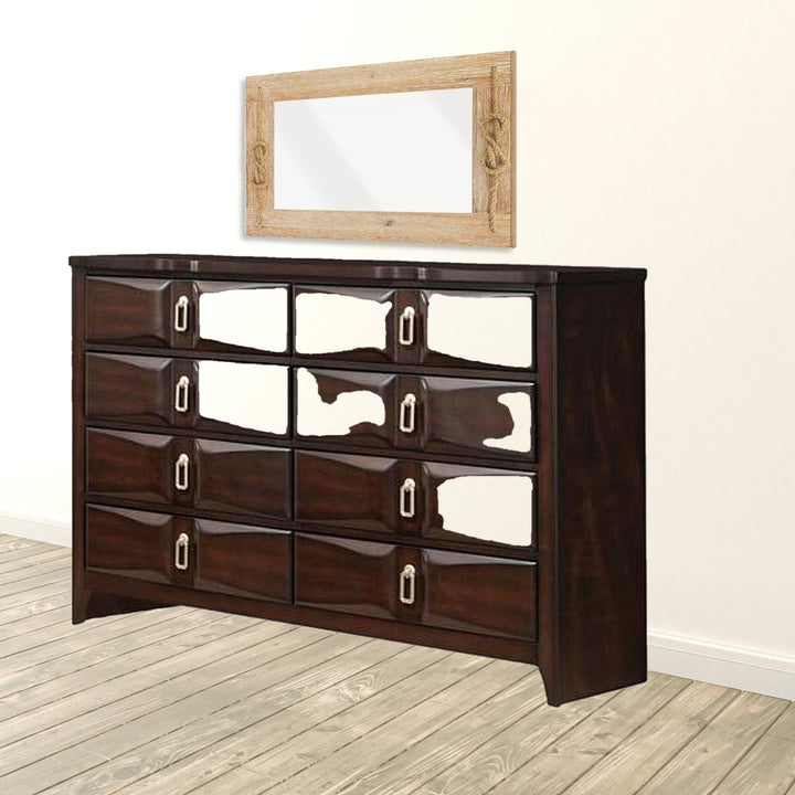 59" Espresso Eight Drawer Double Dresser Image 5