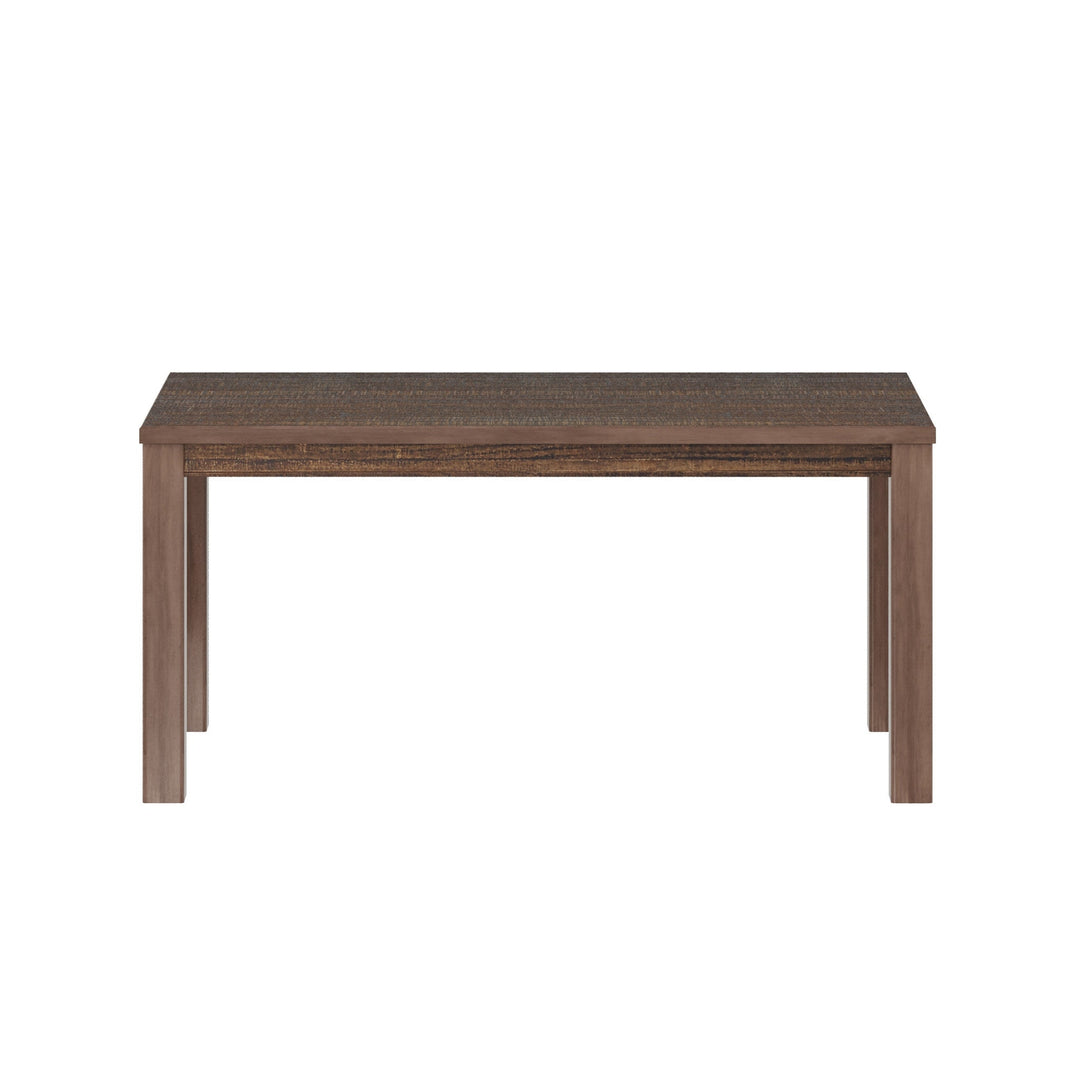 63" Espresso Solid Wood Dining Image 1