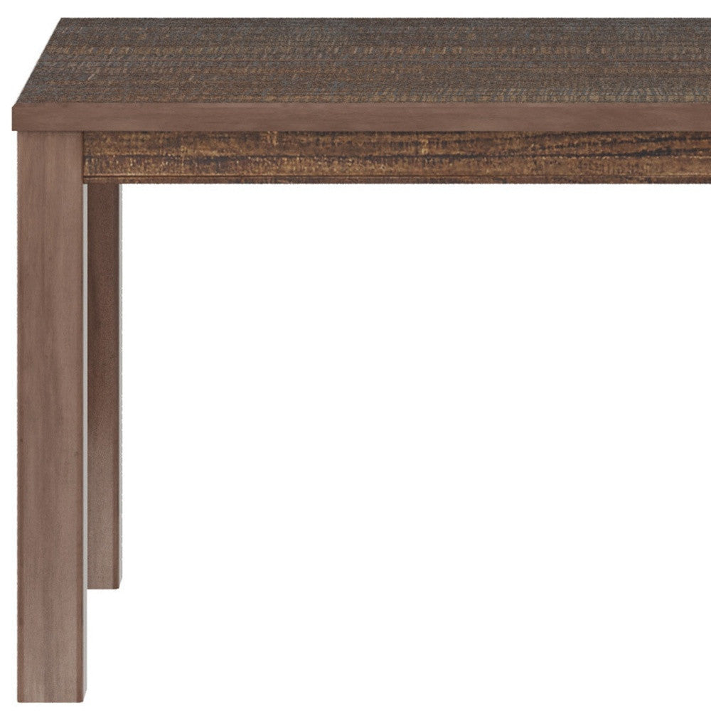 63" Espresso Solid Wood Dining Image 7