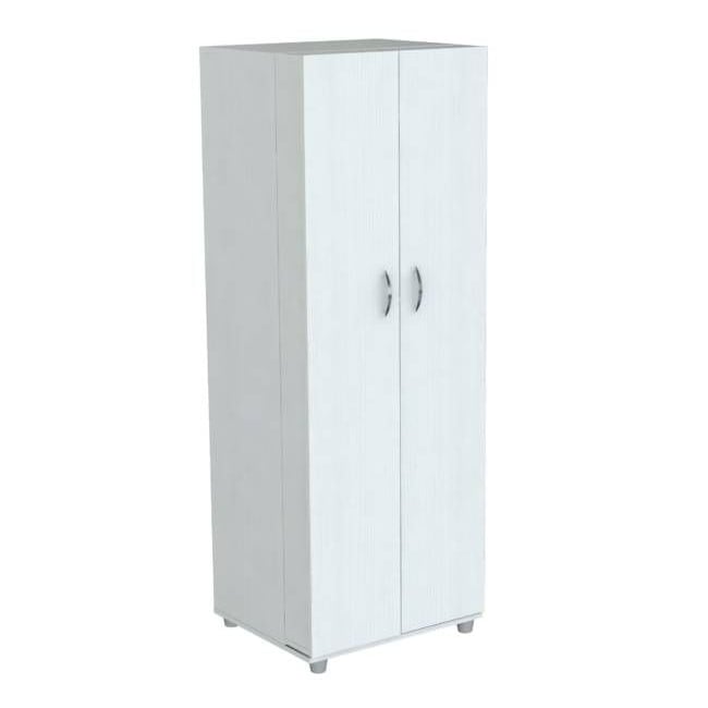 66" White Laminated Wood Pantry or Storage Cabinet Image 3