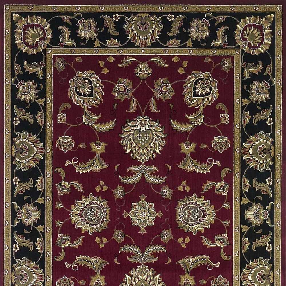 7 X 10 Polypropylene Red Or Black Area Rug Image 9