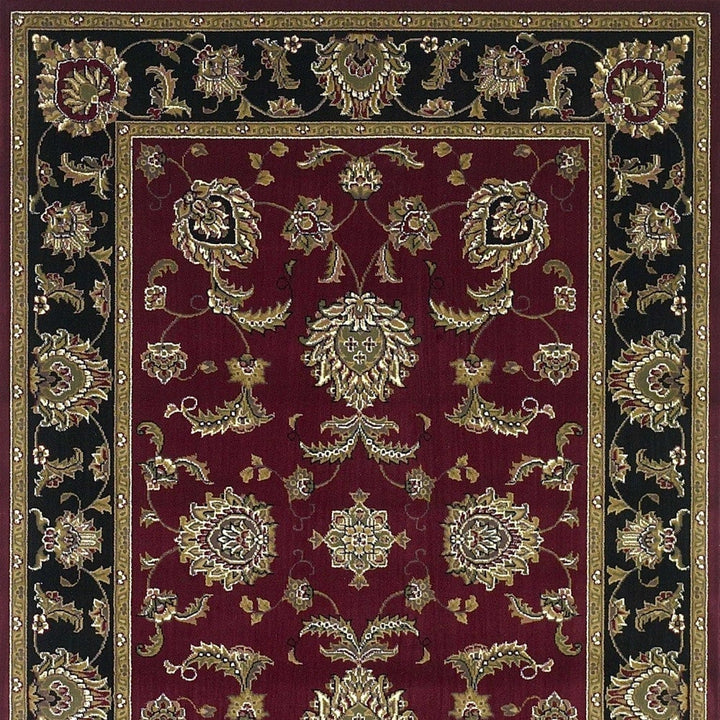 7 X 10 Polypropylene Red Or Black Area Rug Image 9