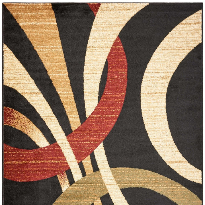 8 x 10 Black Area Rug Image 1