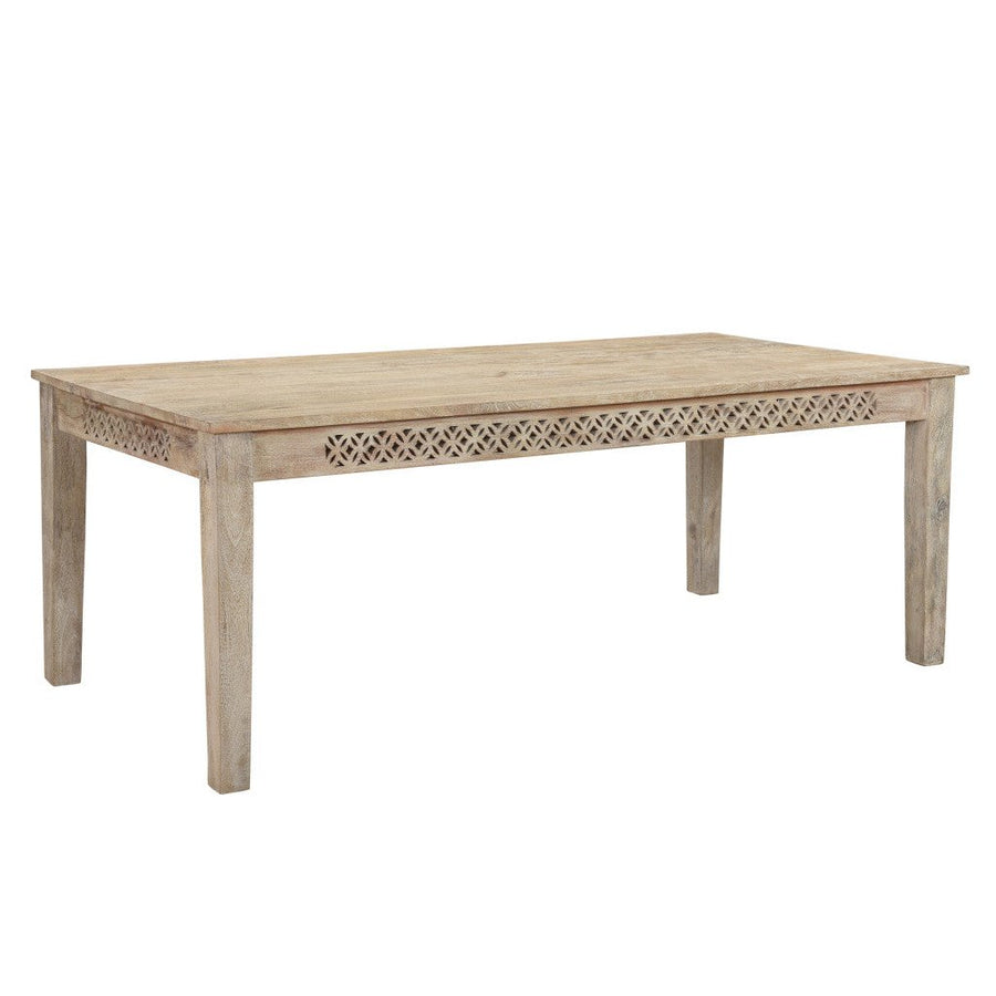 71" White Solid Wood Dining Image 1