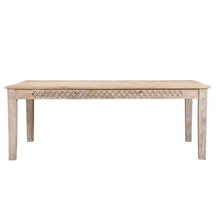 71" White Solid Wood Dining Image 2