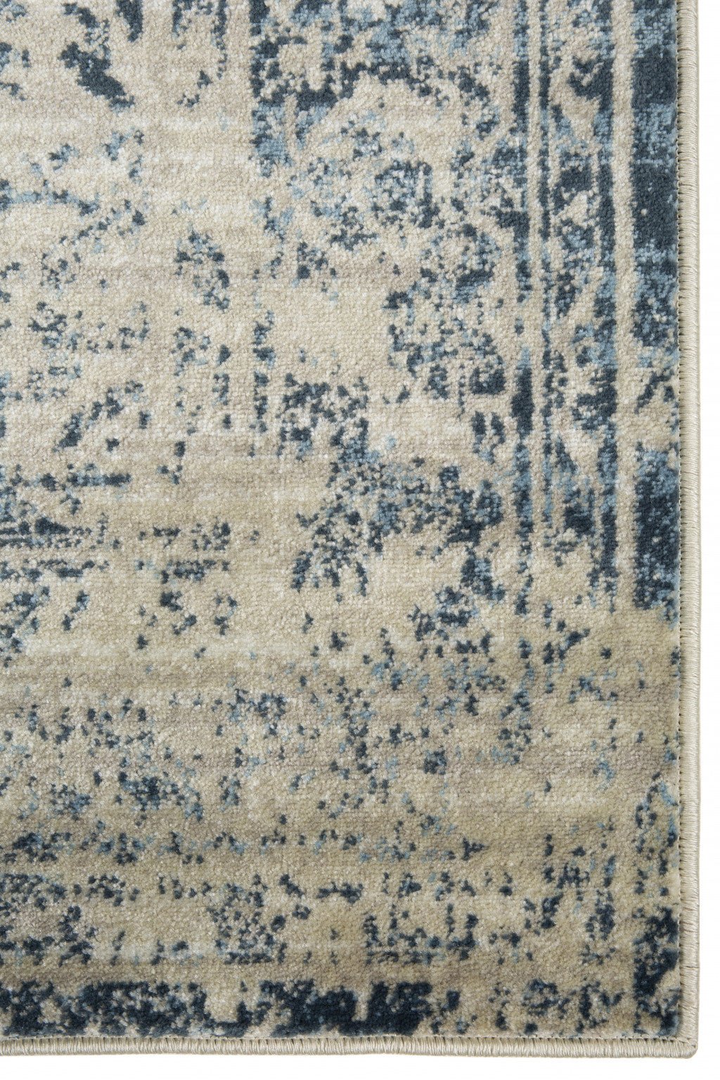 8 x 11 Ivory Oriental Area Rug Image 4