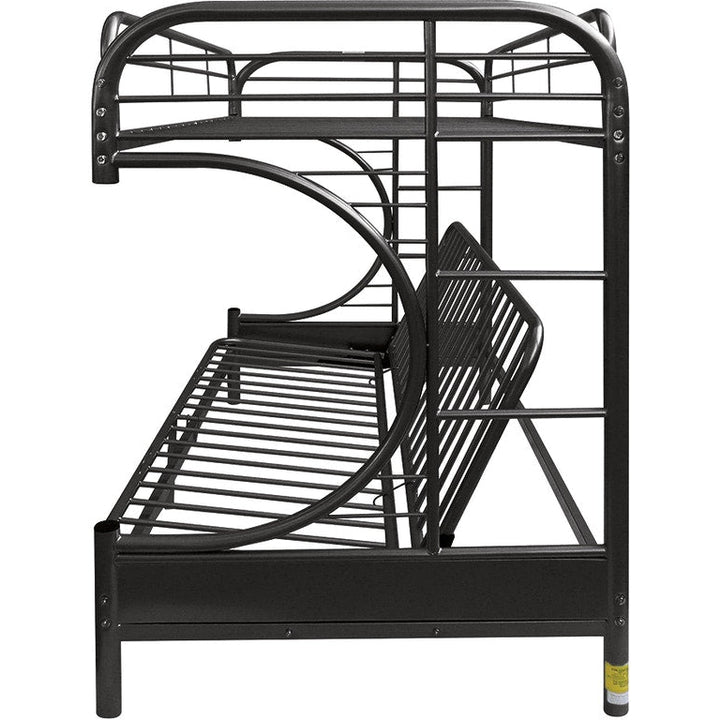 78" X 41" X 65" Twin Over Full Purple Metal Tube Futon Bunk Bed Image 4