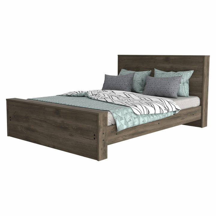 Full Dark Brown Bed Image 4