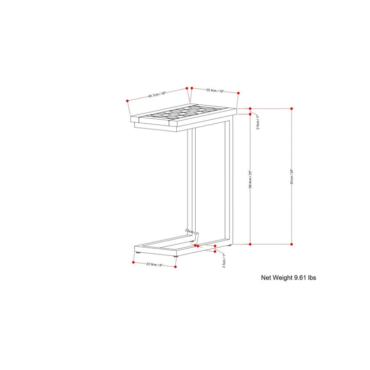 Skyler C Side Table with Inlay Image 11