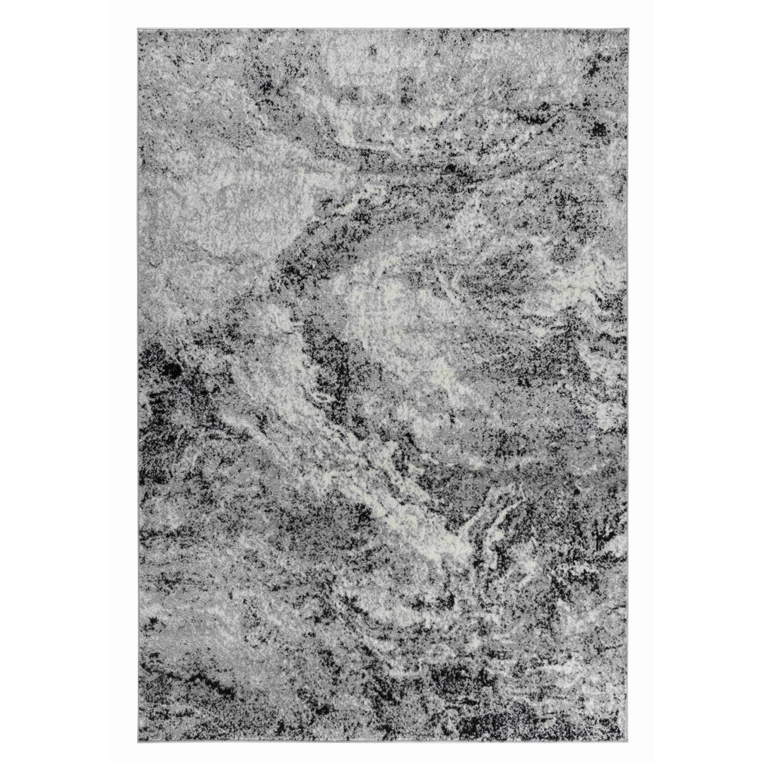 2 X 20 Grey Abstract Area Rug Image 5