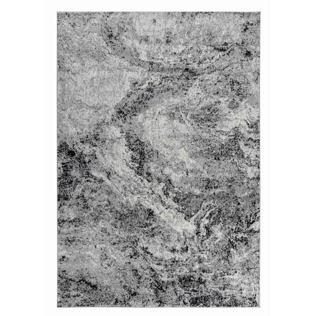 2 X 10 Grey Abstract Area Rug Image 5