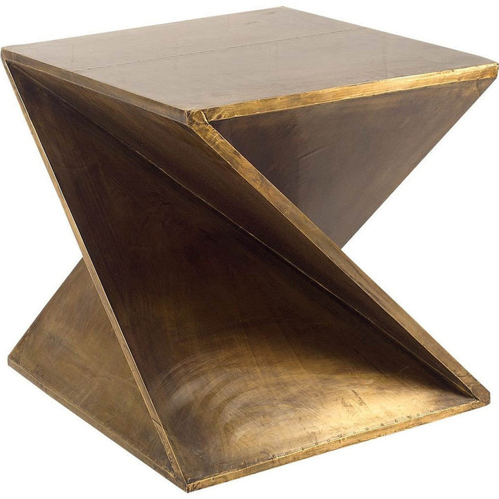 21" Brass End Table Image 7